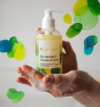 naturalny kosmetyk żel myjący limonka & aloes