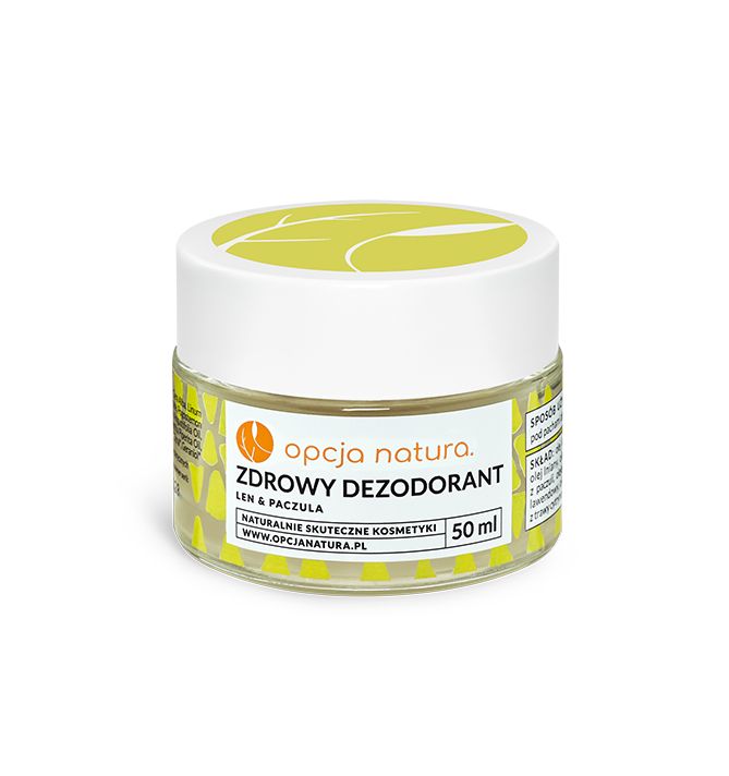 zdrowy dezodorant len & paczula
